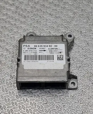 Peugeot 207 Airbag control unit/module 9663593480 0285010112