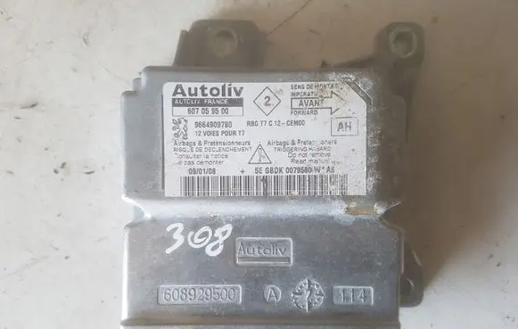 Peugeot 308 Airbag control unit/module 9664909780