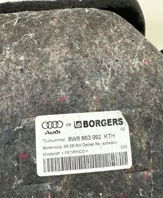 Audi A5 Trunk/boot side trim panel 8W8863992
