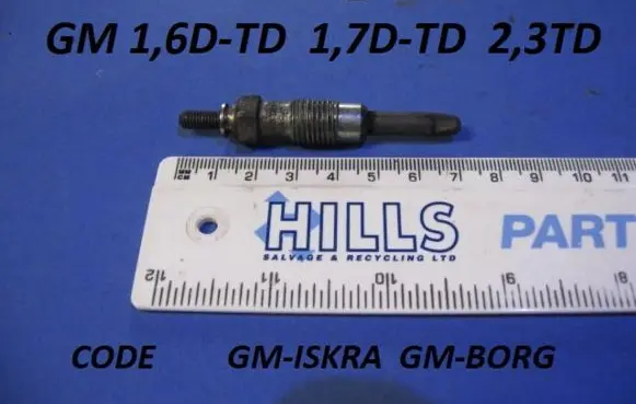 Opel Astra F Glow plug GMISKRA GMBORG