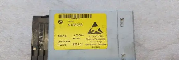 BMW 5 E60 E61 Center console control module 9183233 28137346
