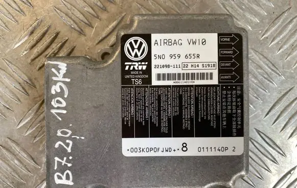 Volkswagen PASSAT B7 Airbag control unit/module 5N0959655R 221098111 22H14S1918