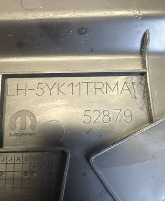 Ram 1500 Dashboard side end trim 5YK11TRMAD