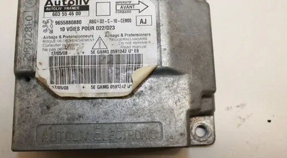 Peugeot 407 Airbag control unit/module 603554600 9655880880