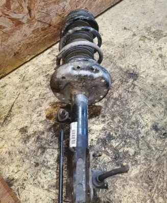 Opel Corsa D Front shock absorber with coil spring 13214358 SG02 GP27385