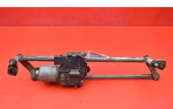 Front wiper linkage and motor