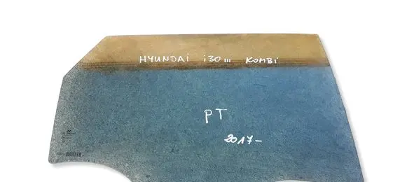 Hyundai i30 Rear door window glass 43R01351