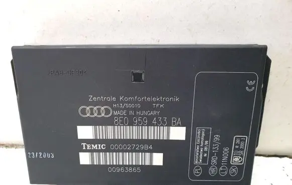 Audi A4 S4 B6 8E 8H Comfort/convenience module 8E0959433BA