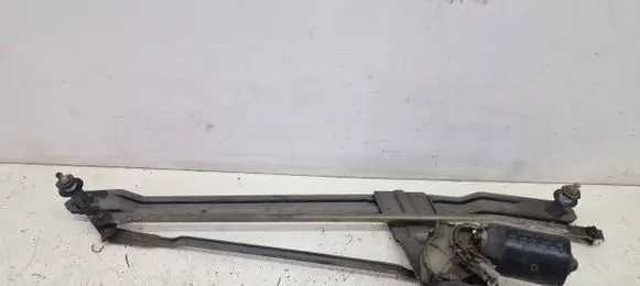 Front wiper linkage and motor