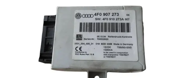 Audi A6 S6 C6 4F Tire pressure control unit 4F0907273