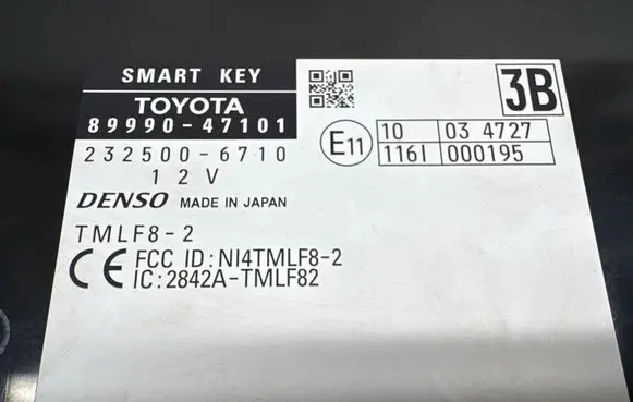 Toyota Prius+ (ZVW40) Other control units/modules 8999047101 2325006710 2842ATMF82
