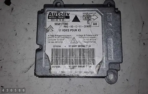 Citroen C5 Airbag control unit/module 9658177080 603481900