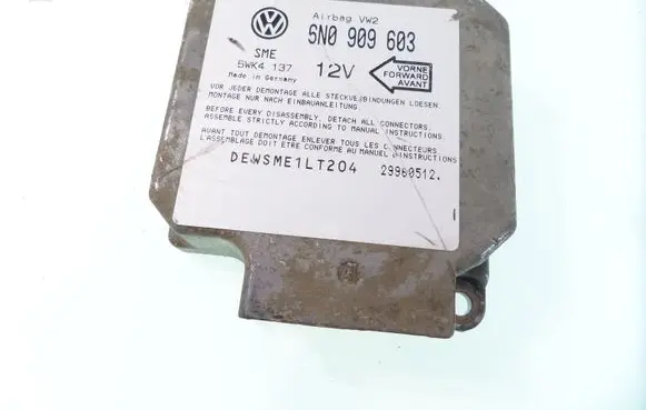 Volkswagen Sharan Airbag control unit/module 6N0909603