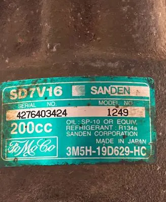 Volvo V50 Air conditioning (A/C) compressor (pump) SD7VDG 4276403424 3M5H19D629HC