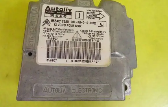 Citroen C4 Grand Picasso Airbag control unit/module 606474700 9664217980