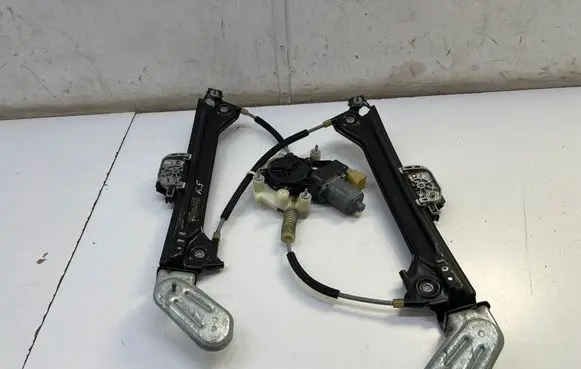 Rear door window regulator with motor