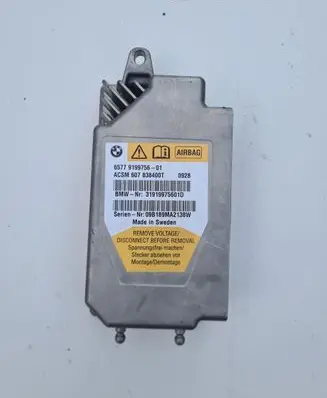 BMW 7 F01 F02 F03 F04 Airbag control unit/module 9199756 65779199756