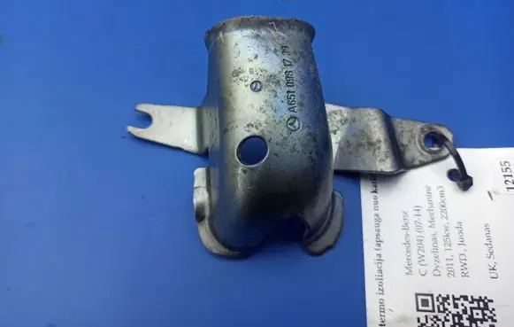 Mercedes-Benz C W204 Heat shield in engine bay A6510981739