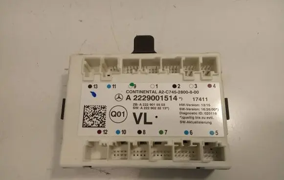Mercedes-Benz GLC C253 Door control unit/module A2229001514 A2229015503