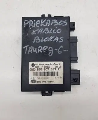 Volkswagen Touareg I Tow bar trailer control unit/module 8E0907383A 5DS00840801 8Z0907383