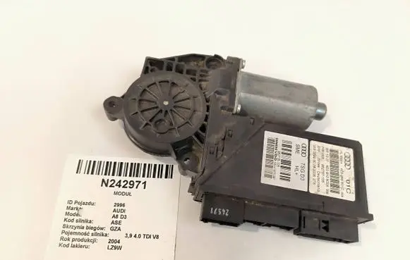 Audi A8 S8 D3 4E Rear door window regulator motor 4E0959801C 4E0910802A 982737105