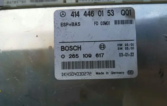 Mercedes-Benz Vaneo W414 ESP (stability system) control unit A4144460153 4144460153