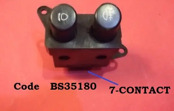 Fog light switch