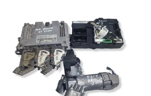 Ford Fiesta Engine ECU kit and lock set 0281031530 DA6A12A650MC DN1T15K600CD