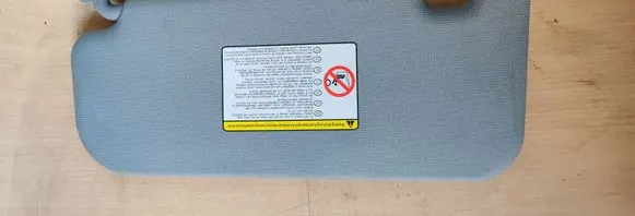 KIA Rio Sun visor UBPA6 NR00F