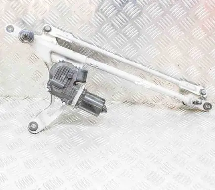 Front wiper linkage and motor
