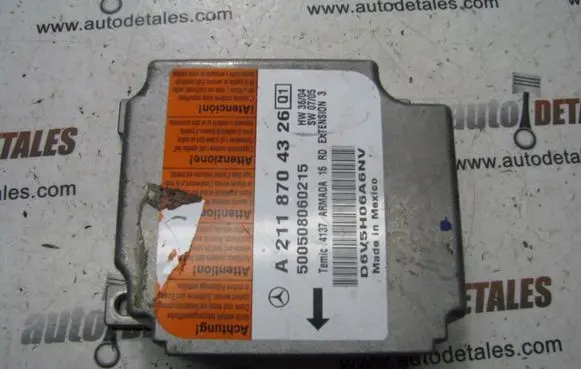 Mercedes-Benz E W211 Airbag control unit/module A2118704326