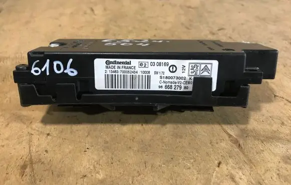 Citroen C5 Bluetooth control unit module 9666827980 S180073002