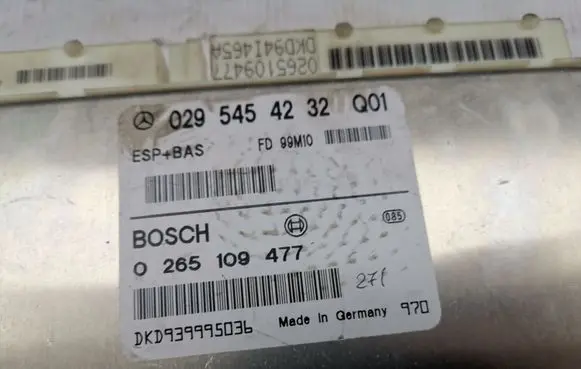 Mercedes-Benz A W168 ESP (stability system) control unit A0295454232 0295454232
