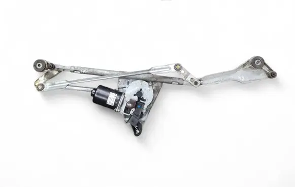 Front wiper linkage and motor