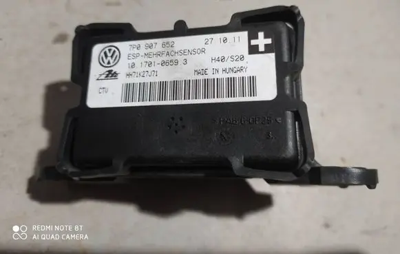 Volkswagen Touareg II ESP acceleration yaw rate sensor 7P0907652 10170106593 HH71K27J71