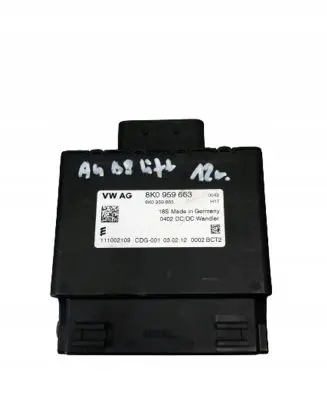 Audi A4 S4 B8 8K Voltage converter/converter module 8K0959663