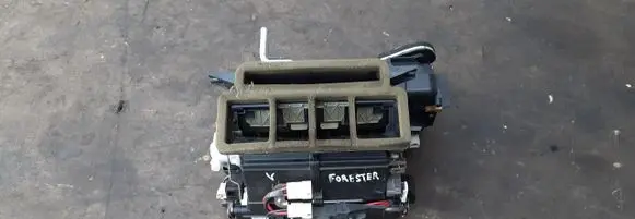 Interior heater climate box assembly
