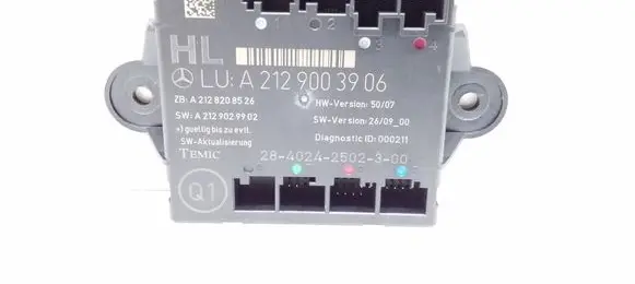 Mercedes-Benz C W204 Door control unit/module A2129003906 A2128208526 A2129029902