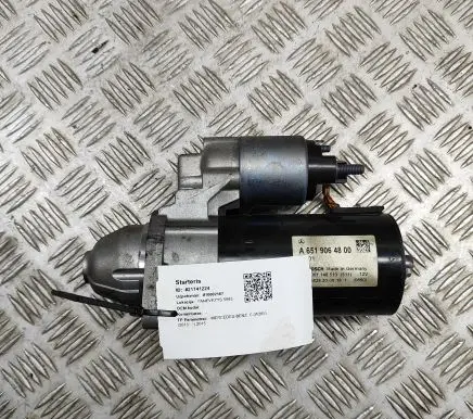 Mercedes-Benz C W205 Starter motor A6519064800 0001148510