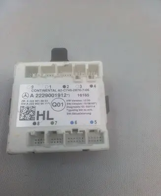 Mercedes-Benz C W205 Door control unit/module A2C7452870700 A2229001912 A2229015803