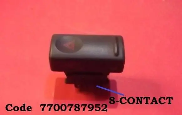 Renault 19 Hazard light switch 7700787952