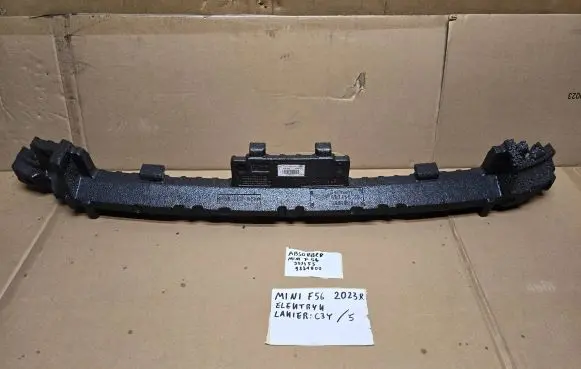 Front bumper foam support bar