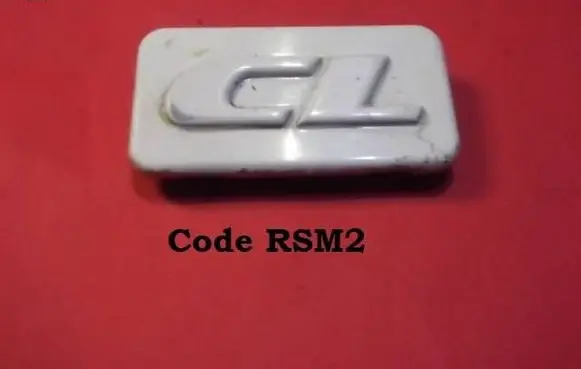 Volkswagen PASSAT B3 Fender model badge letters RSM2