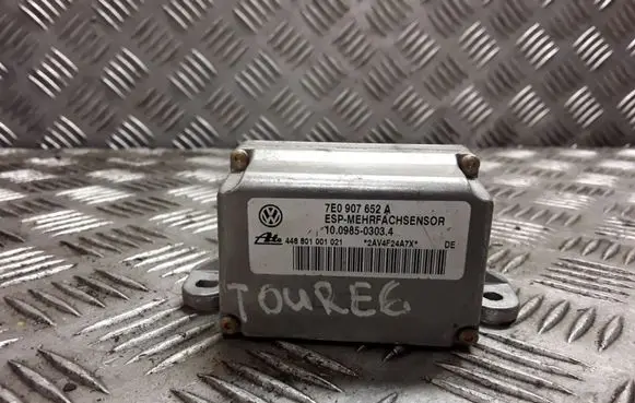 Volkswagen Touareg I ESP acceleration yaw rate sensor 7E0907652A