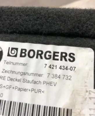BMW 5 G30 G31 Other trunk/boot trim element 7421434 7384732