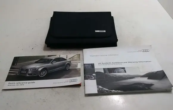 Audi A4 S4 B8 8K Owners service history hand book 
