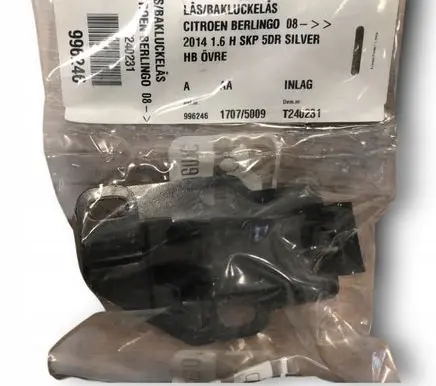Citroen Berlingo Tailgate lock latch 8719F9