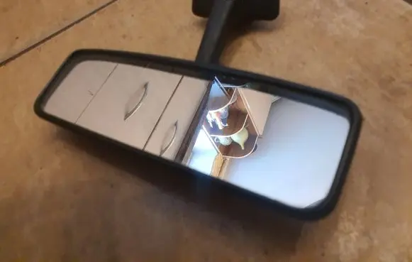 Volkswagen Golf II Rear view mirror (interior) 803857511