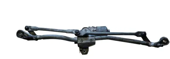 Front wiper linkage and motor