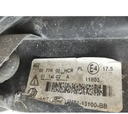 Ford Focus Headlight/headlamp 0077R00 11803 4M5113100BB